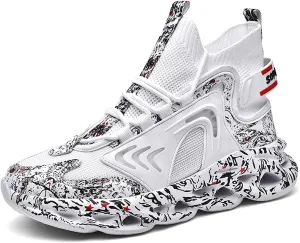 Men Sneakers Mesh Non Slip Blade Type Sports Shoes Breathable Comfort Trainers Sport Shoes Fitness Sneakers