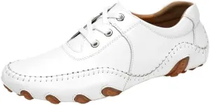Men's Genuine Leather Lace-Up Vintage Oxfords for Wedding Evening Uniform Party Office Dress Shoes