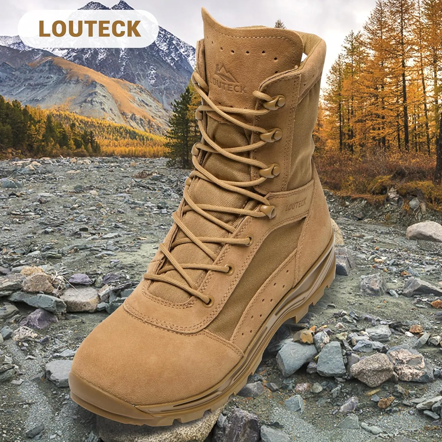 Men's Military & Tactical Boots – Waterproof & Comfortable Boots for Men, Perfect for Work, EMS, Hiking, and Combat