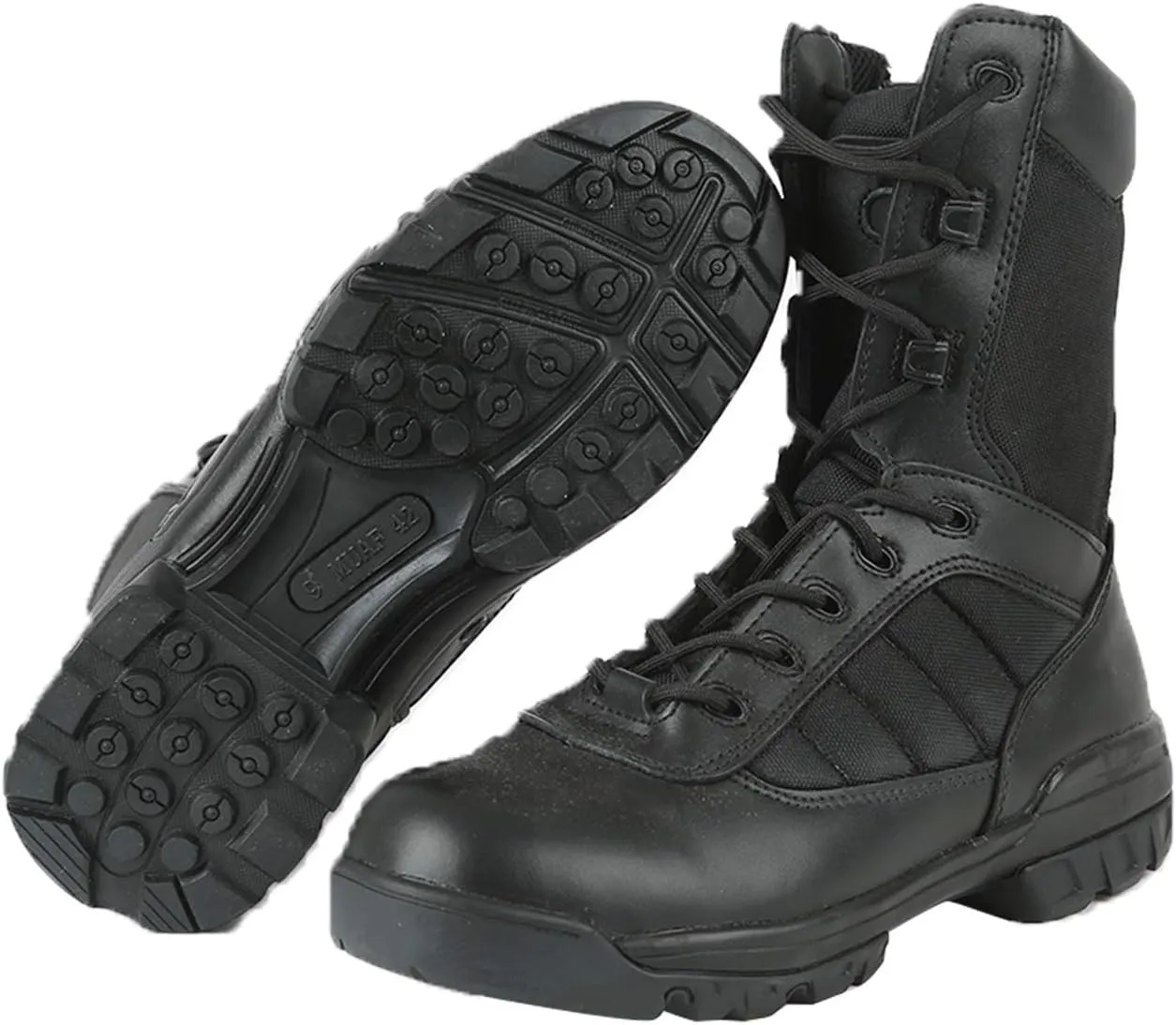 Men's Military Tactical Boots Army Jungle Boots with Zipper