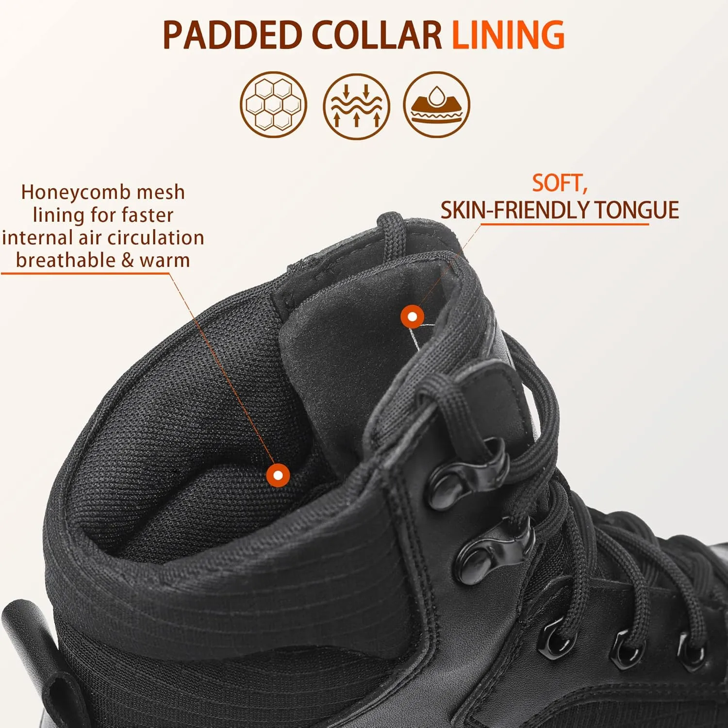 Men's Military Tactical Boots Lightweight Hiking Jungle Army Combat Work Boots