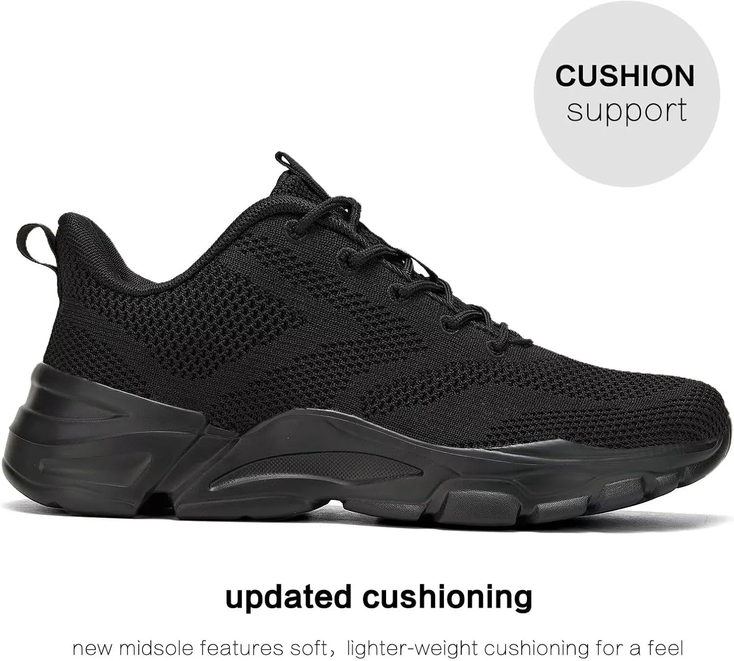 Mens Road-Running Shoes Walking Shoes Fashion Athletic Sneakers Working Gym Comfort Lightweight Mesh Shoes