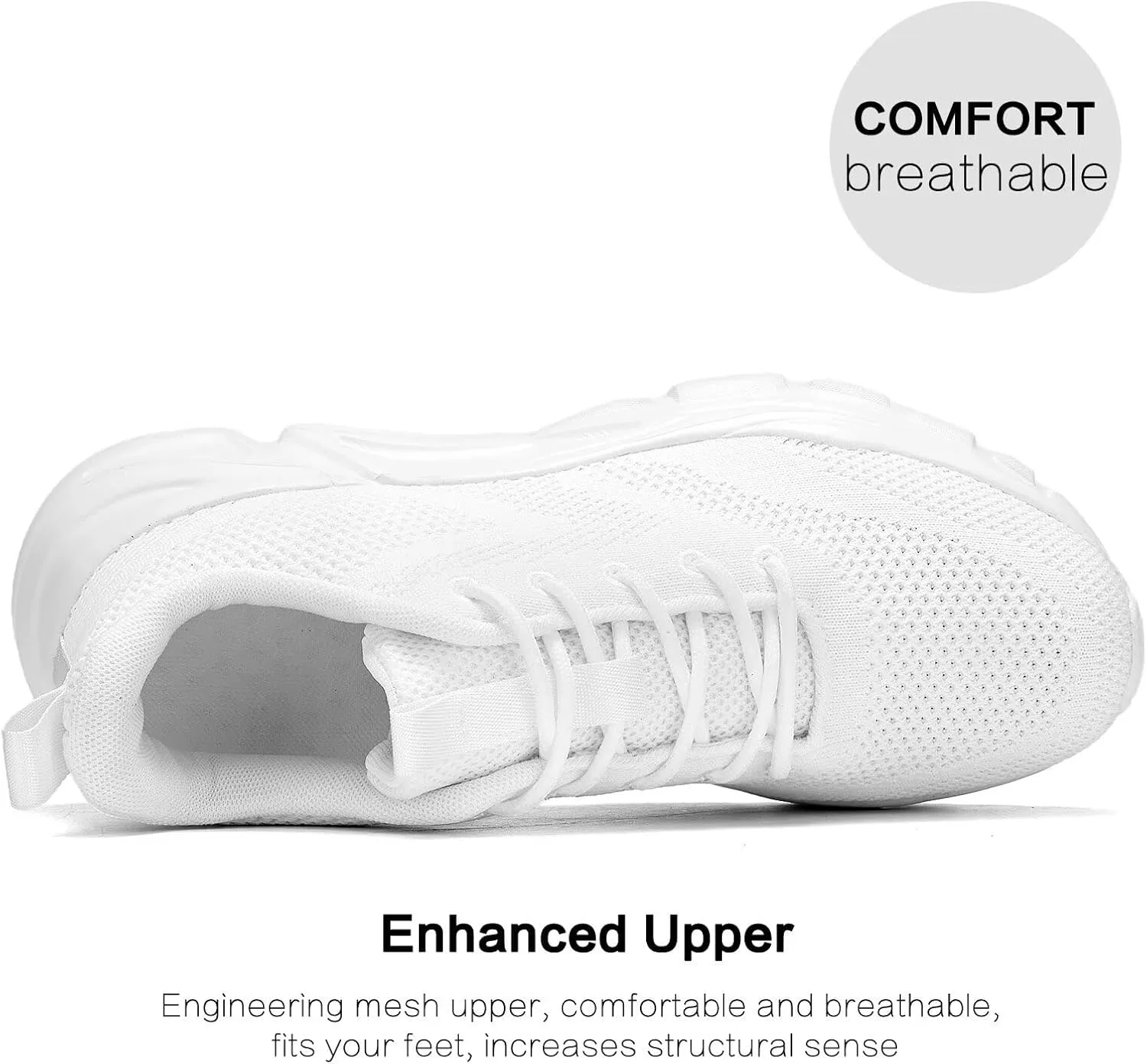 Mens Road-Running Shoes Walking Shoes Fashion Athletic Sneakers Working Gym Comfort Lightweight Mesh Shoes