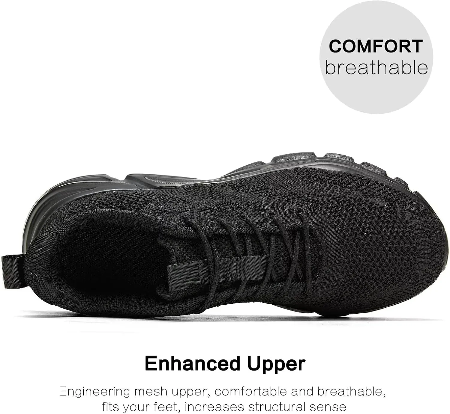 Mens Road-Running Shoes Walking Shoes Fashion Athletic Sneakers Working Gym Comfort Lightweight Mesh Shoes