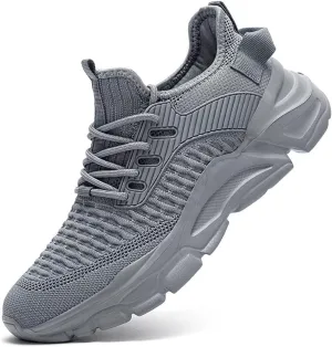 Mens Running Tennis Shoes Slip on Walking Fashion Athletic Sneakers Work Gym Shoes Comfort Lightweight Mesh Soft Sole