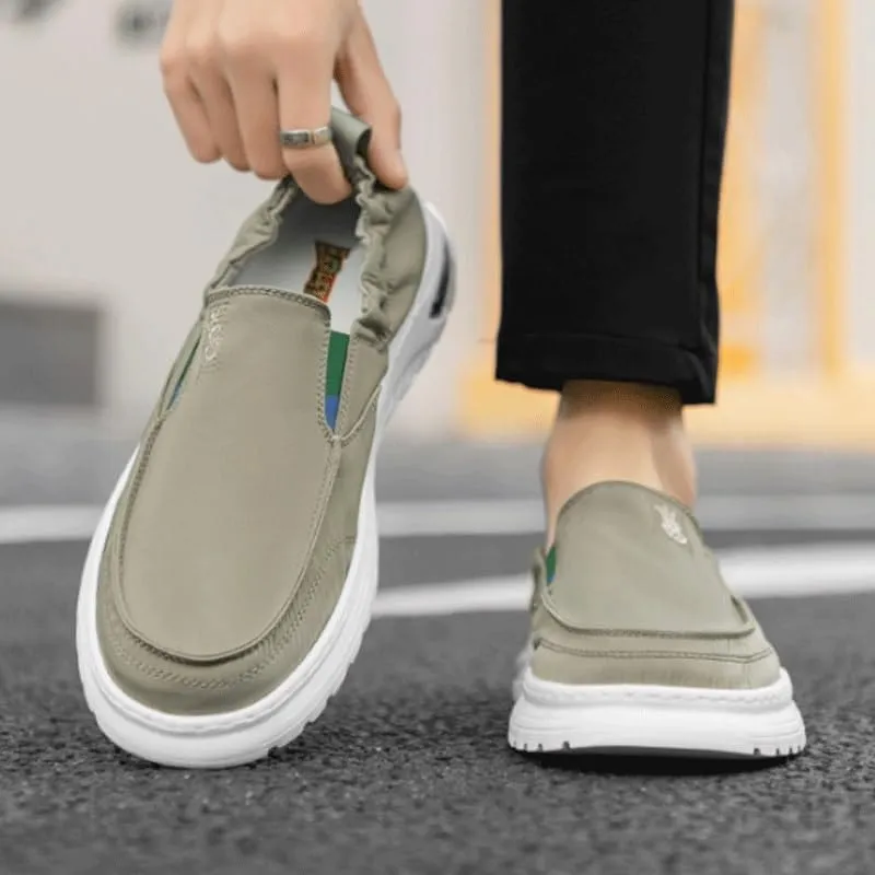Men's Slip-On Canvas Loafers for Relaxed Style - Lightweight Construction, Versatile for Weekend Outings or Errands