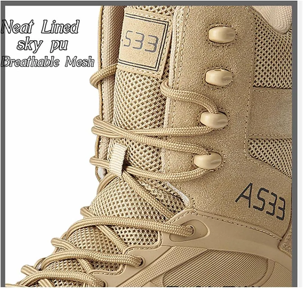 Men's Tactical Boots Military Work Boots Desert Combat Outdoor Boots for Hiking Motorcycle Climbing