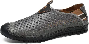 Men's Water Shoes Mesh Casual Walking Shoes Slip-On Loafers