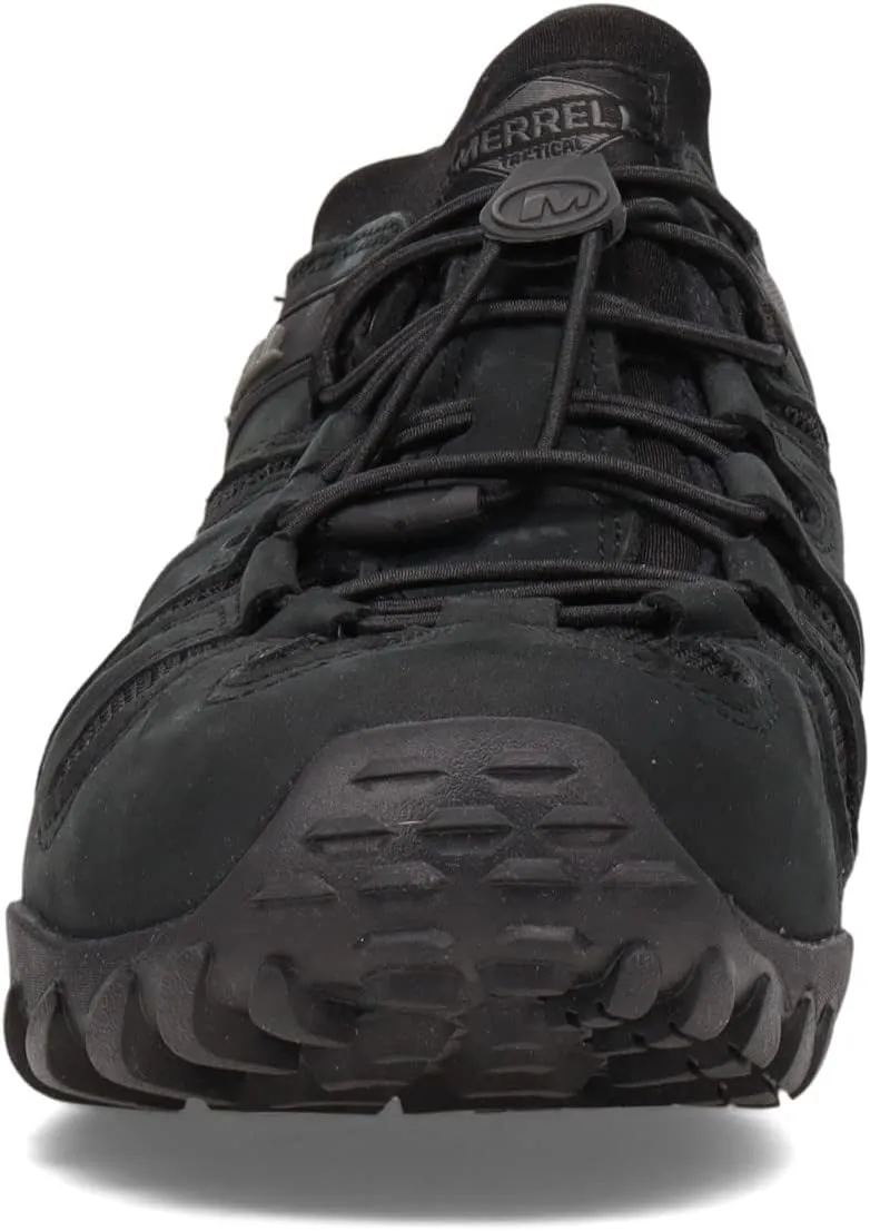 Merrell Men's Chameleon 8 Stretch Tactical Work Shoes, Waterproof Nubuck & Mesh Upper Ultra-Lightweight Hiking Combat Boots