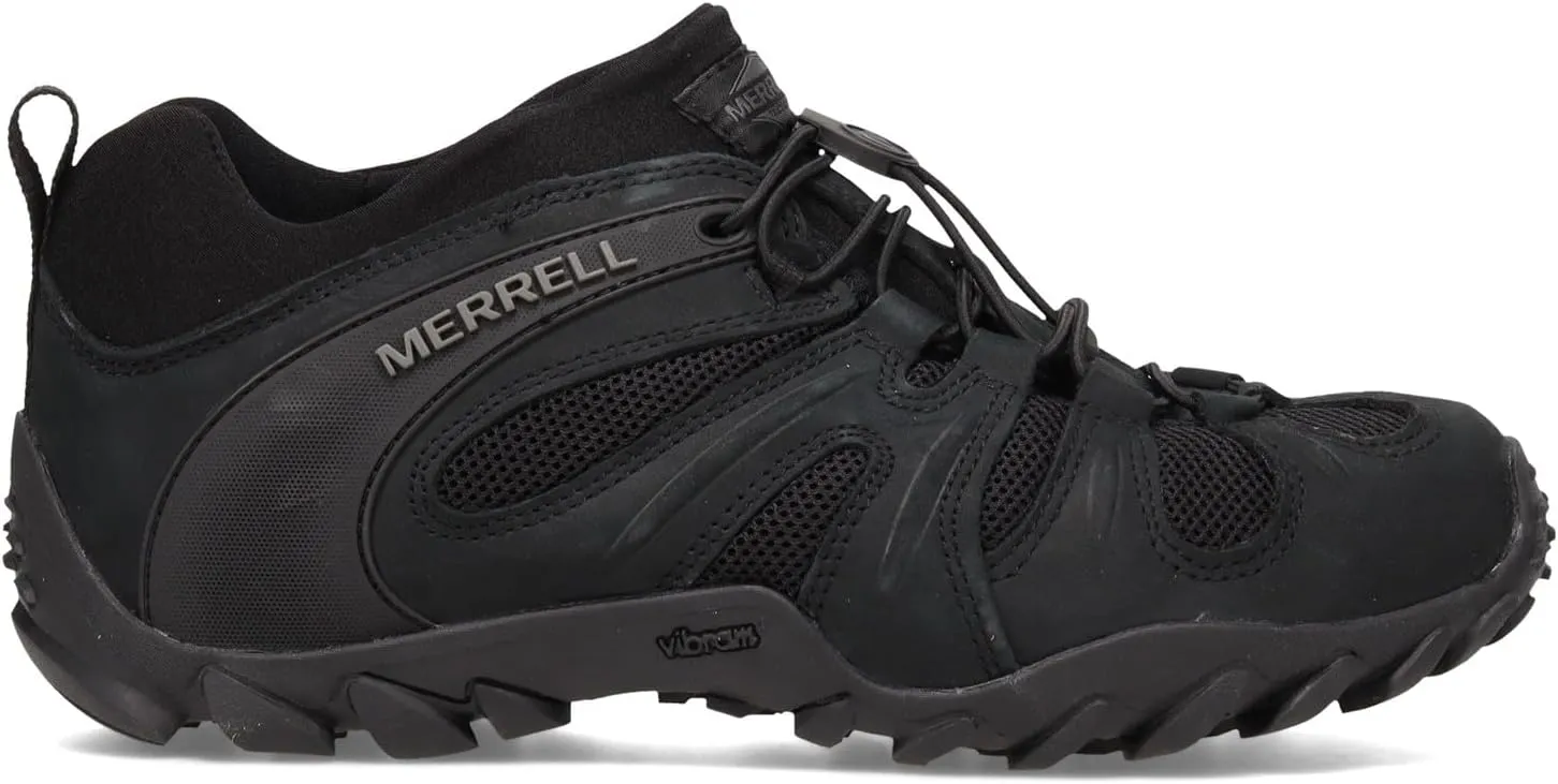 Merrell Men's Chameleon 8 Stretch Tactical Work Shoes, Waterproof Nubuck & Mesh Upper Ultra-Lightweight Hiking Combat Boots
