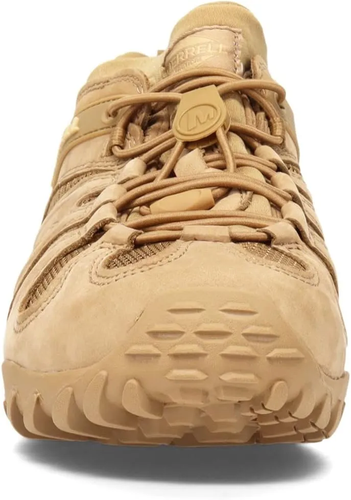 Merrell Men's Chameleon 8 Stretch Tactical Work Shoes, Waterproof Nubuck & Mesh Upper Ultra-Lightweight Hiking Combat Boots