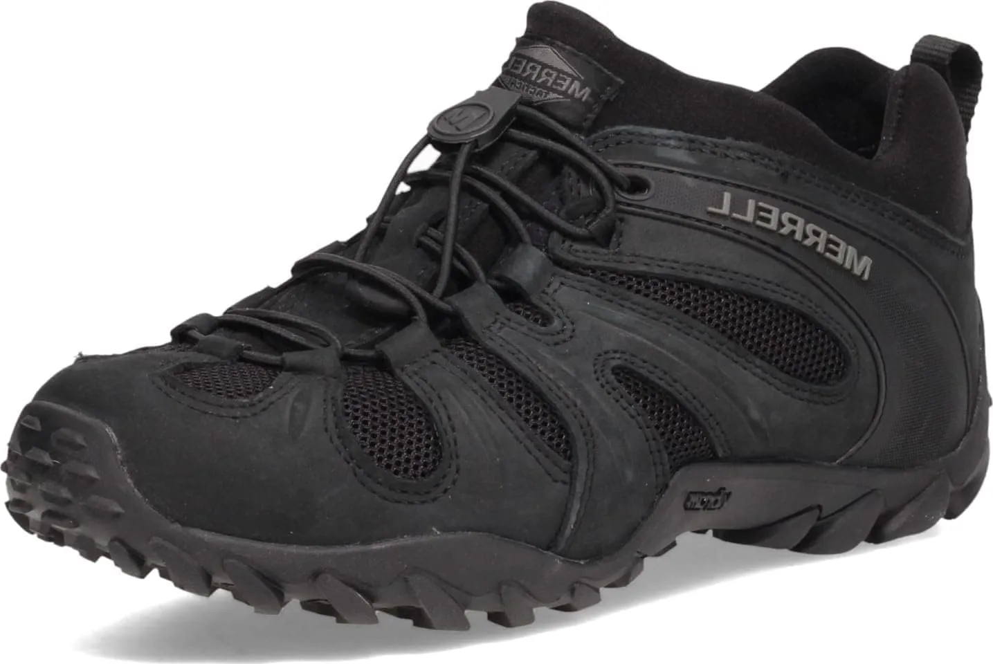Merrell Men's Chameleon 8 Stretch Tactical Work Shoes, Waterproof Nubuck & Mesh Upper Ultra-Lightweight Hiking Combat Boots