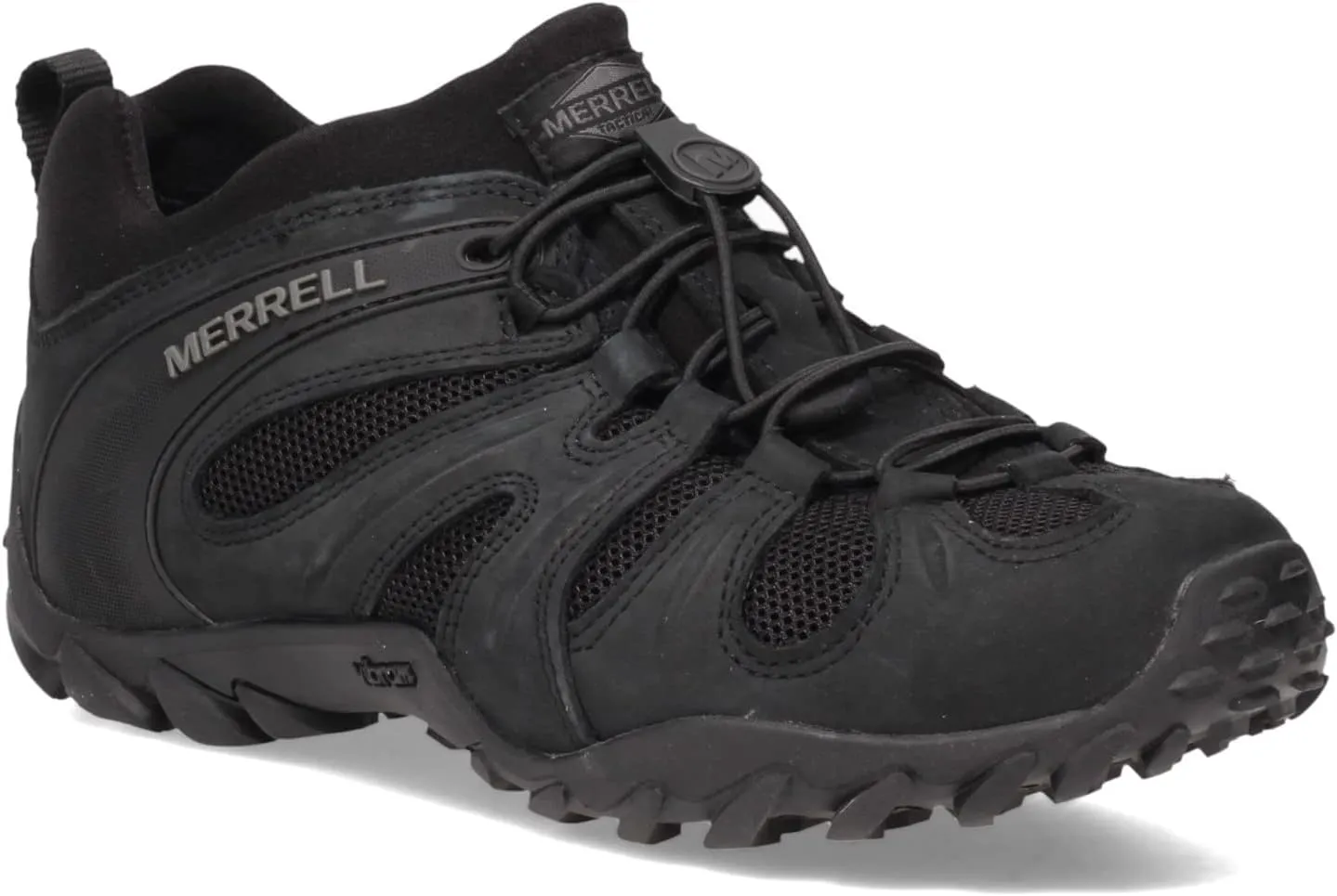 Merrell Men's Chameleon 8 Stretch Tactical Work Shoes, Waterproof Nubuck & Mesh Upper Ultra-Lightweight Hiking Combat Boots