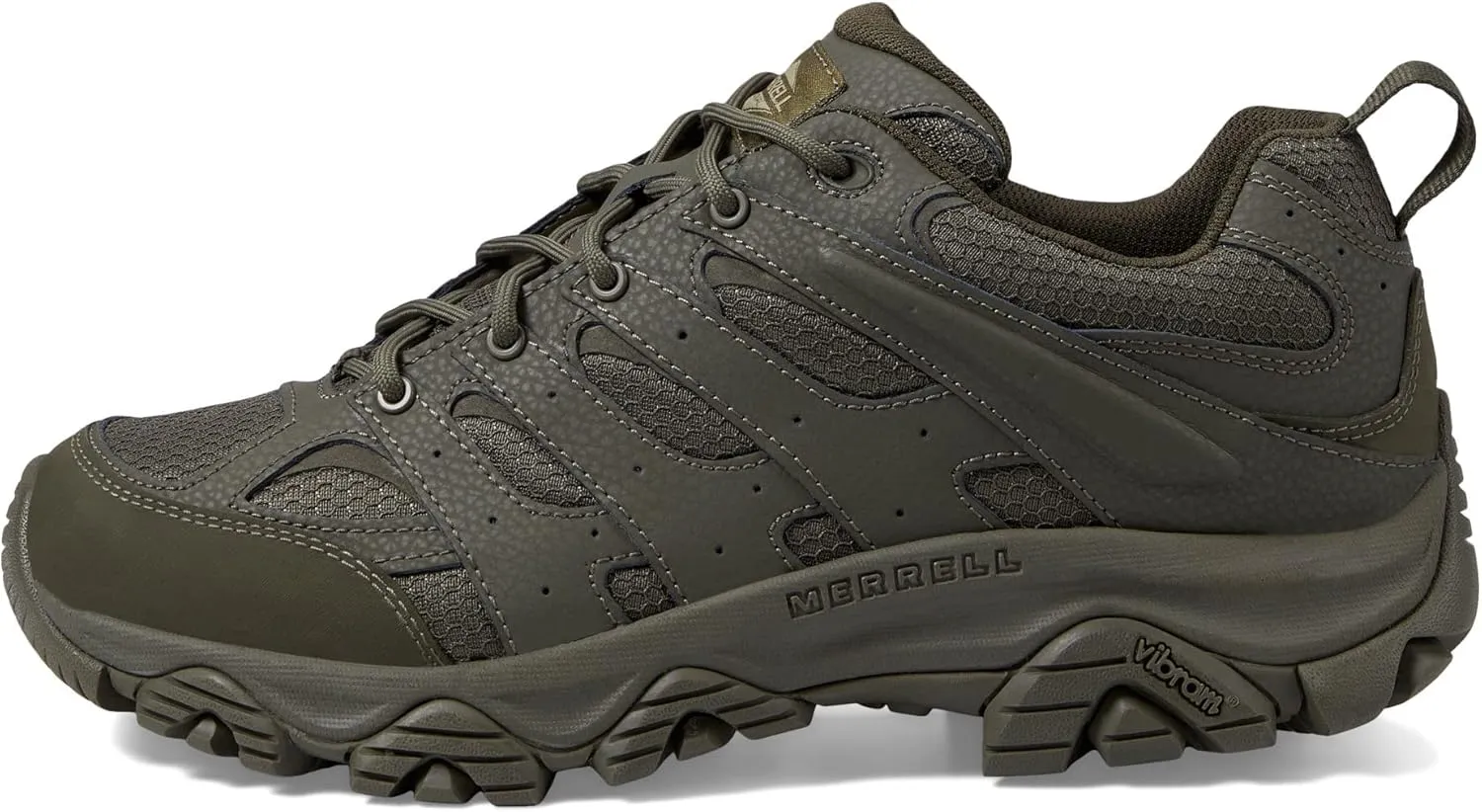 Merrell Men’s Moab 3 Tactical Industrial Shoes, Waterproof Coated Leather & Mesh Upper Combat Outdoor Work Boots