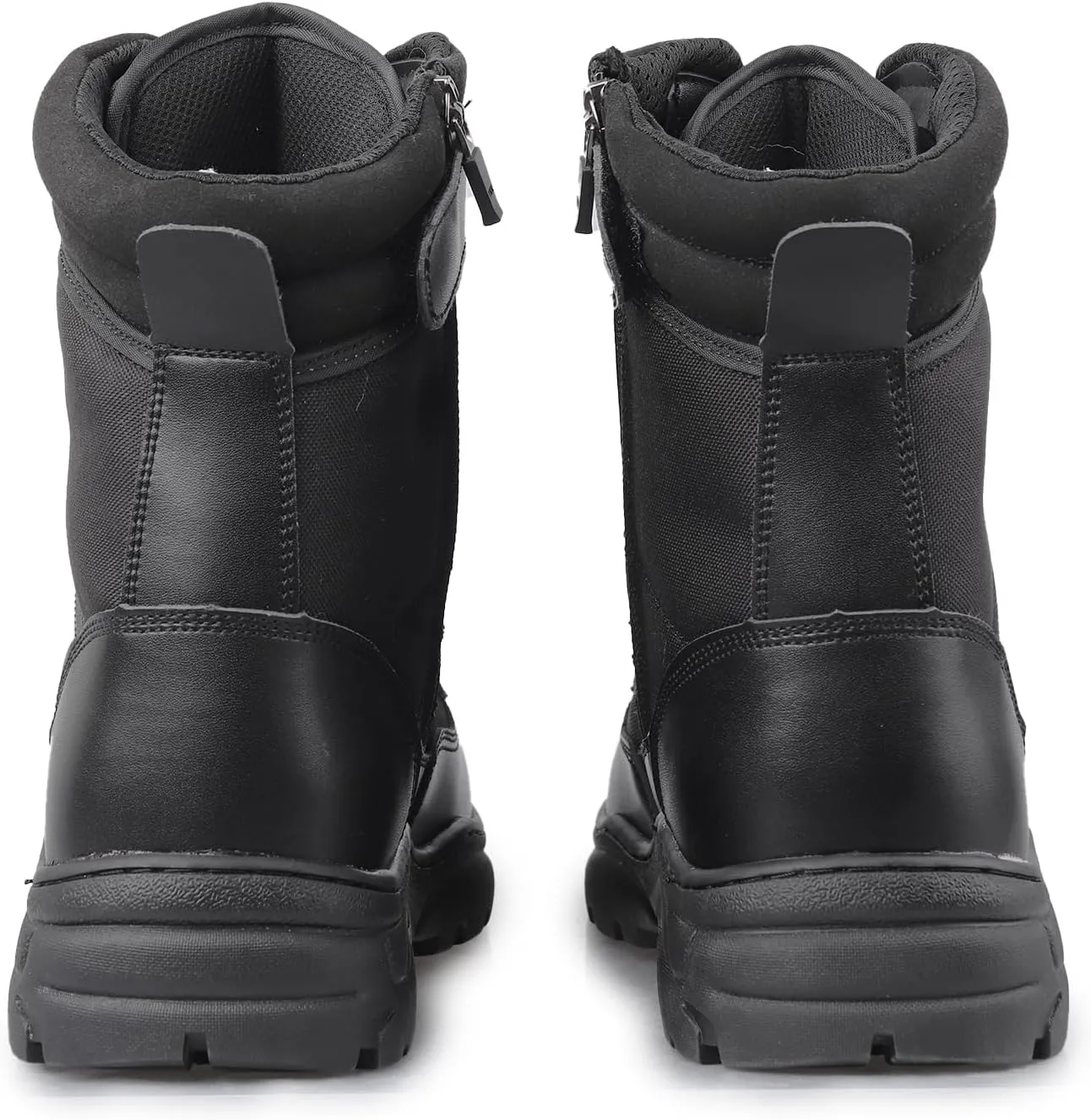 Military Tactical Combat Boots for Men Side Zipper Army Police Work Boots Anti-slip for Security Duty Desert