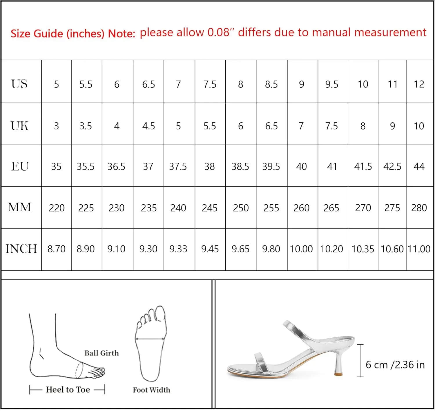 Modatope Two Strap Heeled Sandals for Women Kitten Heel Rounded Toe Heels Women Slip on Open Toe Sandals