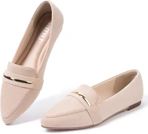 MUSSHOE Flats Shoes Women Pointed Toe Womens Flats Loafers