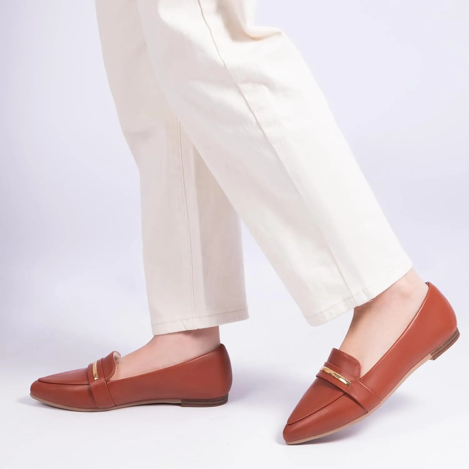 MUSSHOE Flats Shoes Women Pointed Toe Womens Flats Loafers