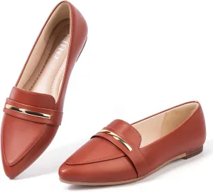 MUSSHOE Flats Shoes Women Pointed Toe Womens Flats Loafers