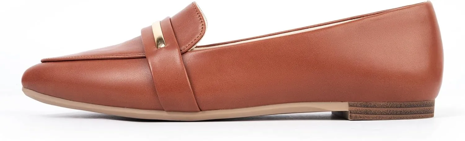 MUSSHOE Flats Shoes Women Pointed Toe Womens Flats Loafers