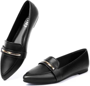 MUSSHOE Flats Shoes Women Pointed Toe Womens Flats Loafers