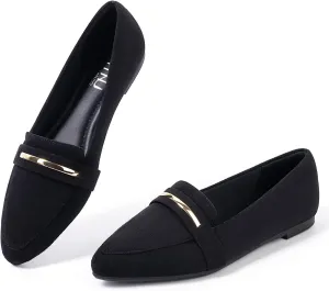 MUSSHOE Flats Shoes Women Pointed Toe Womens Flats Loafers