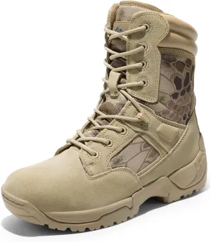 NORTIV 8 Men's Military Tactical Work Boots Hiking Motorcycle Combat Boots Response