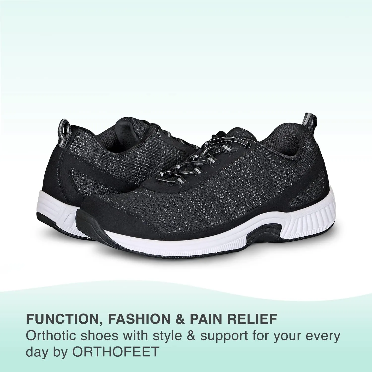 Orthofeet Men's Orthopedic Knit Lava Sneakers