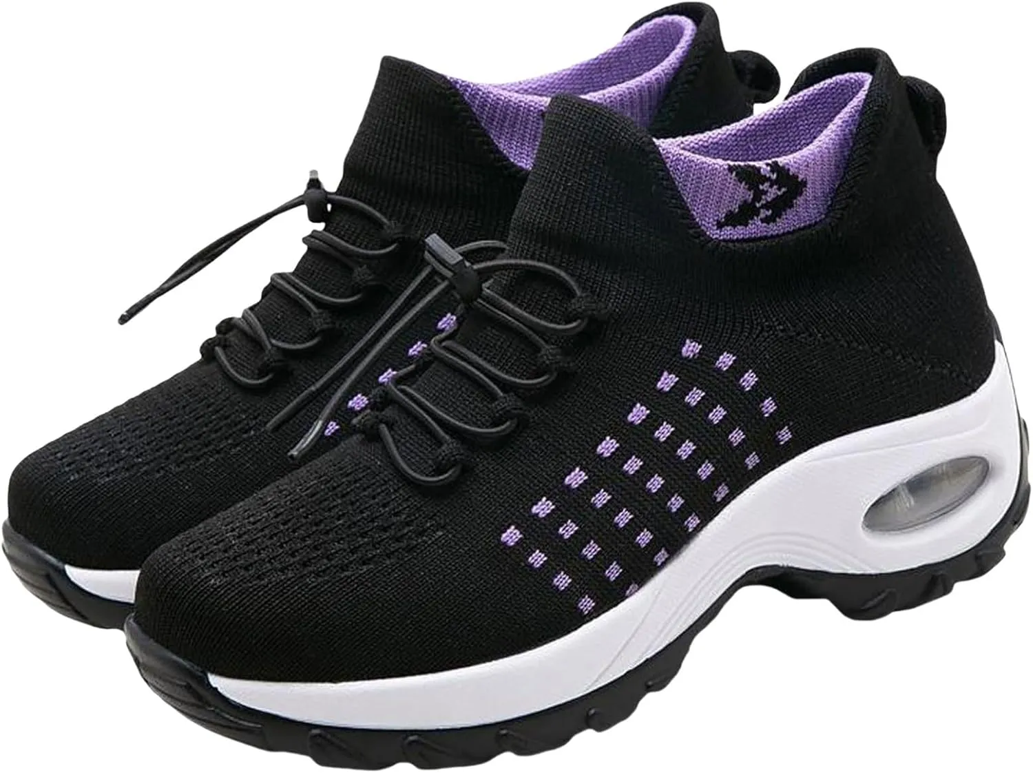 Orthopedic Sneakers Breathable Women Slip on Trainers Comfortable Shoes for Women Stretch Cushion Athletic Shoe Unisex Casual Thick Bottom Walking Shoe