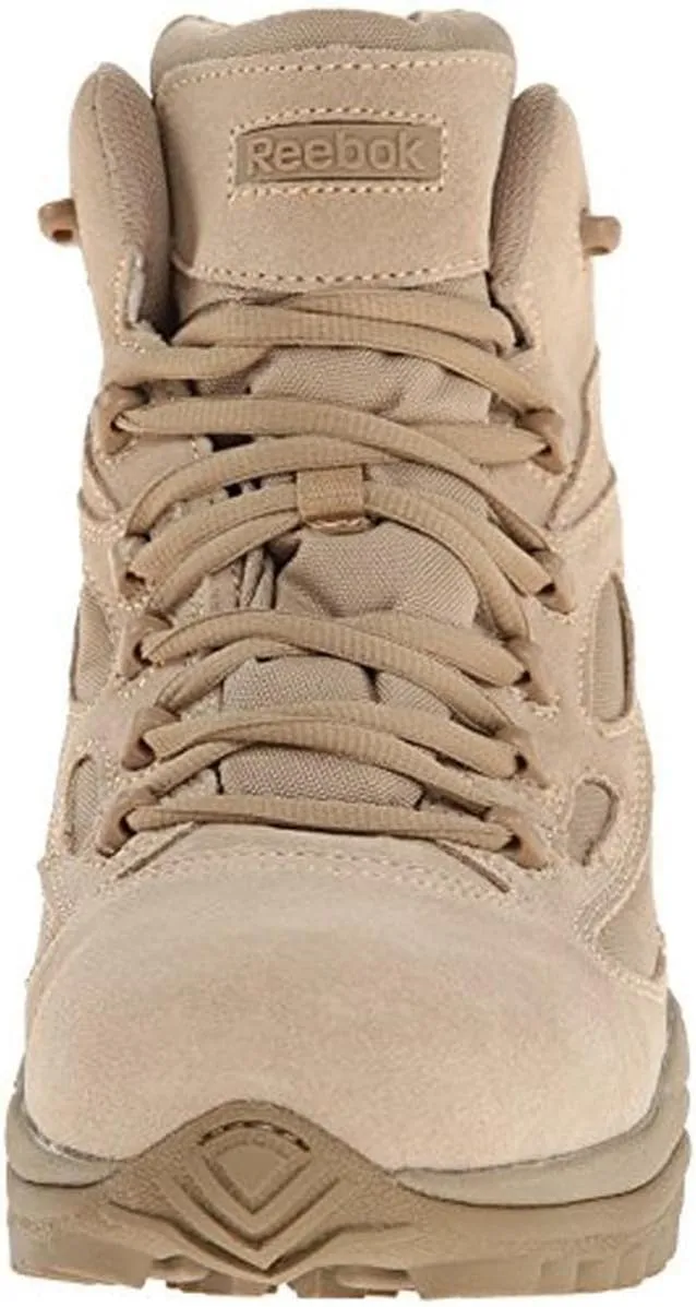 Reebok Work Men's Rapid Response RB Safety Toe 6" Stealth Boot with Side Zipper Military & Tactical