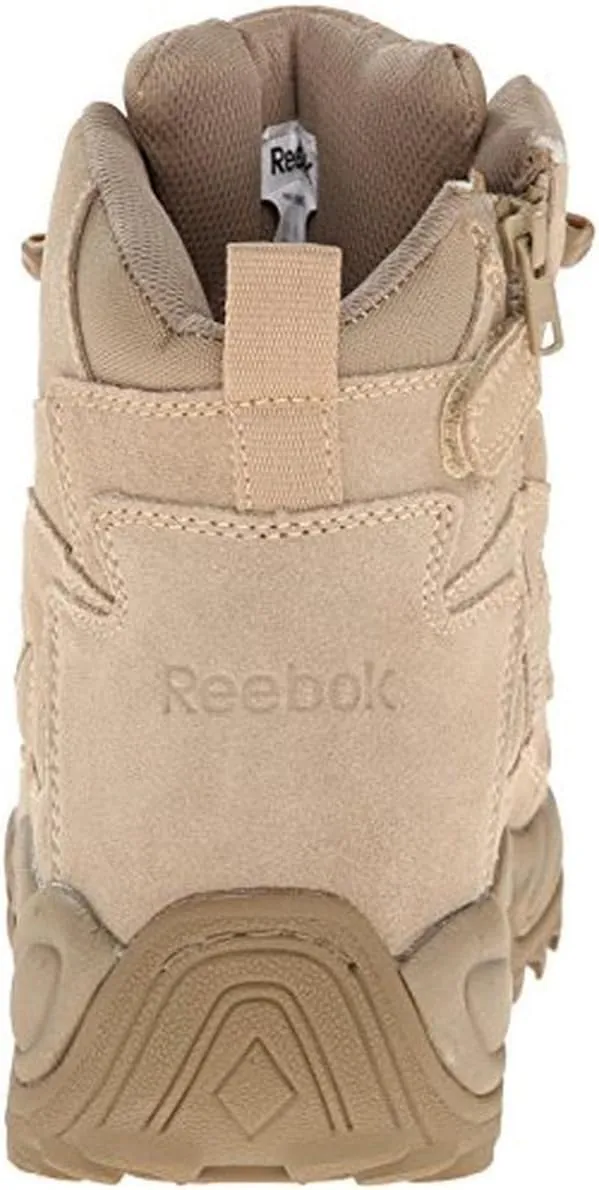 Reebok Work Men's Rapid Response RB Safety Toe 6" Stealth Boot with Side Zipper Military & Tactical