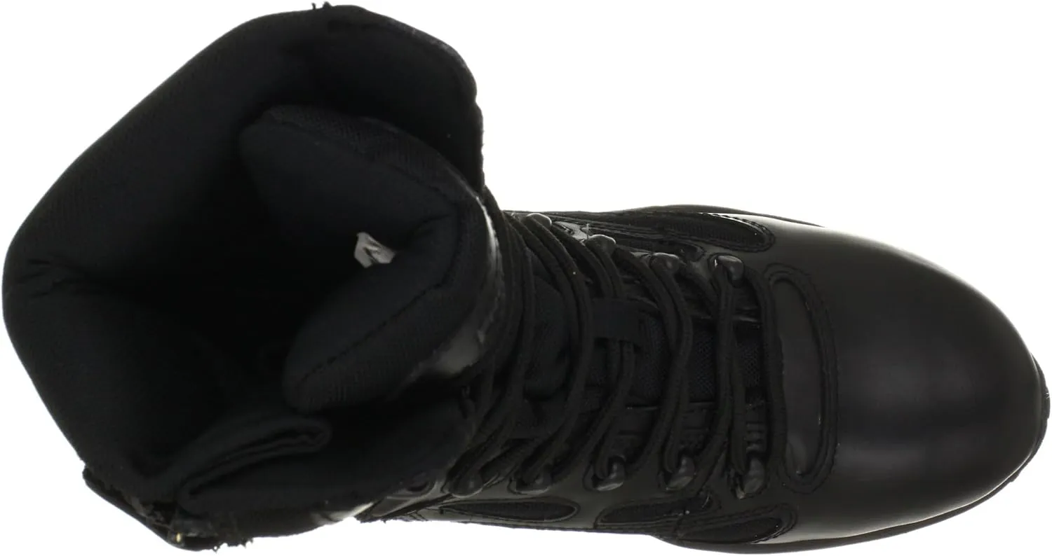 Reebok Work Men's RB8877 Rapid Response RB Soft Toe 8" StealthTactical Waterproof Boot with Side Zipper Black Military & Tactical