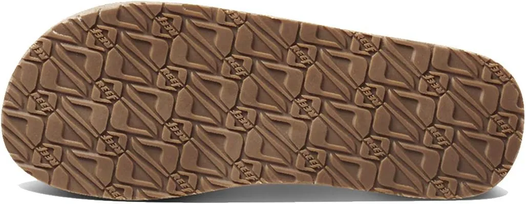 Reef Men's Sandals Marbea SL | Vegan Leather Flip Flops for Men, Tan, 14