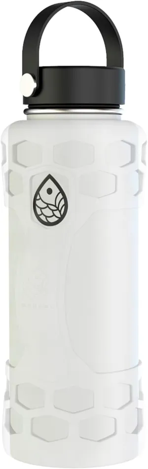 REUZBL Bottle Bumper Silicone Boot Sleeve Protector with Handle for Owala 40oz, Hydro Flask 40oz, 32oz, 24oz, 21oz, and Similar Stainless Steel Water Bottles Accessories