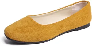 Rojeam Womens Flats Shoes Portable Pumps Ballet Flat Slip-on Ballerina Pumps Shoes Ladies Loafers