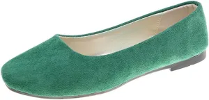 Rojeam Womens Flats Shoes Portable Pumps Ballet Flat Slip-on Ballerina Pumps Shoes Ladies Loafers