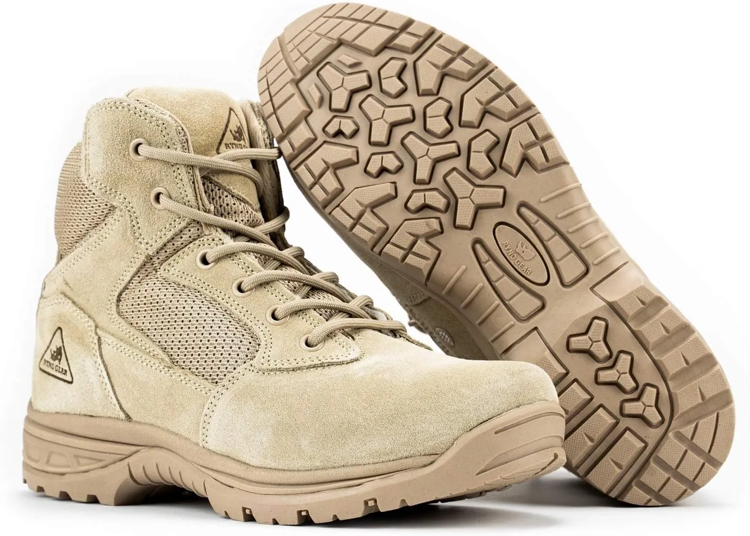 RYNO GEAR 6" Coolmax Tactical Combat Breathable Side Zip Boots