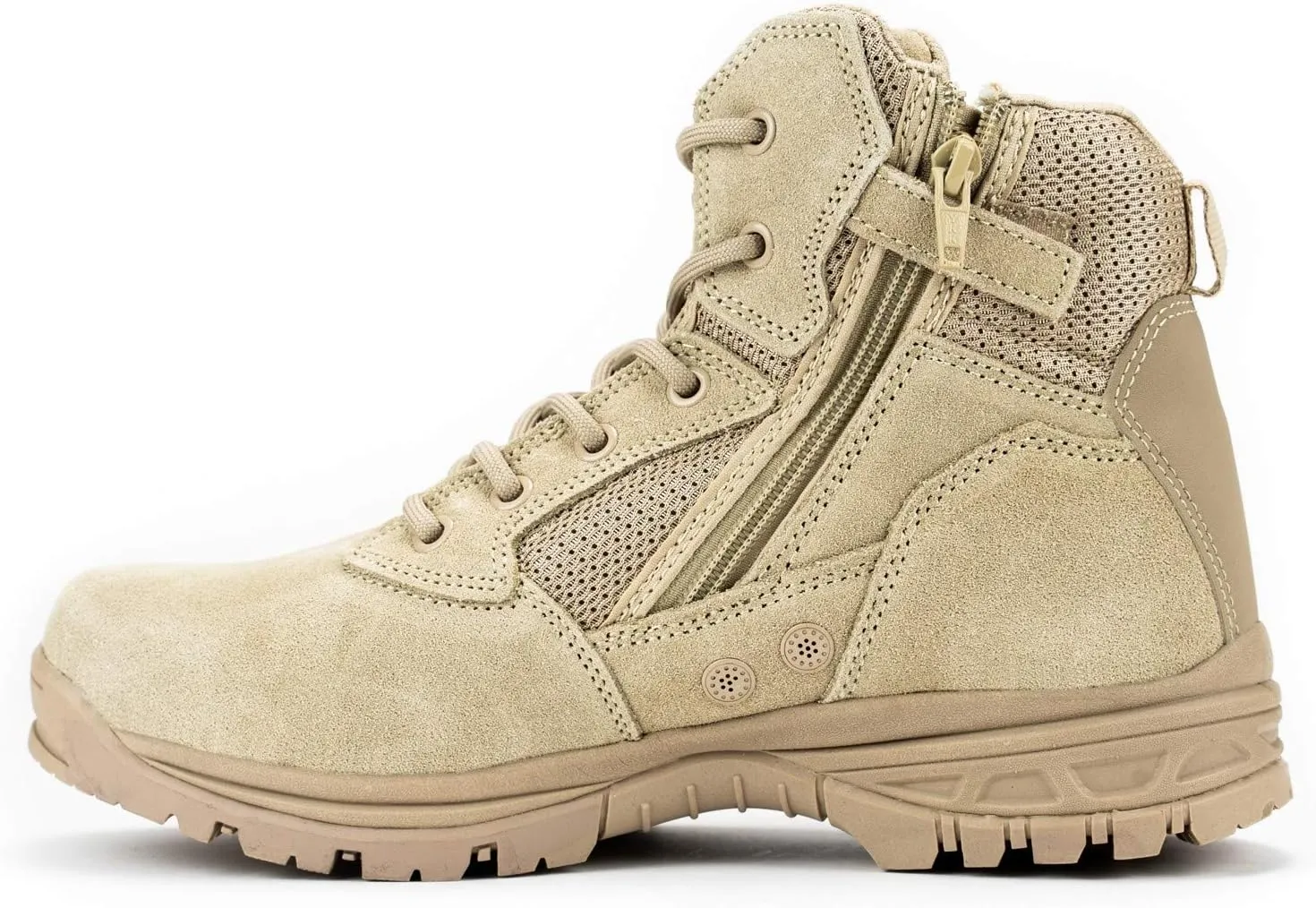 RYNO GEAR 6" Coolmax Tactical Combat Breathable Side Zip Boots