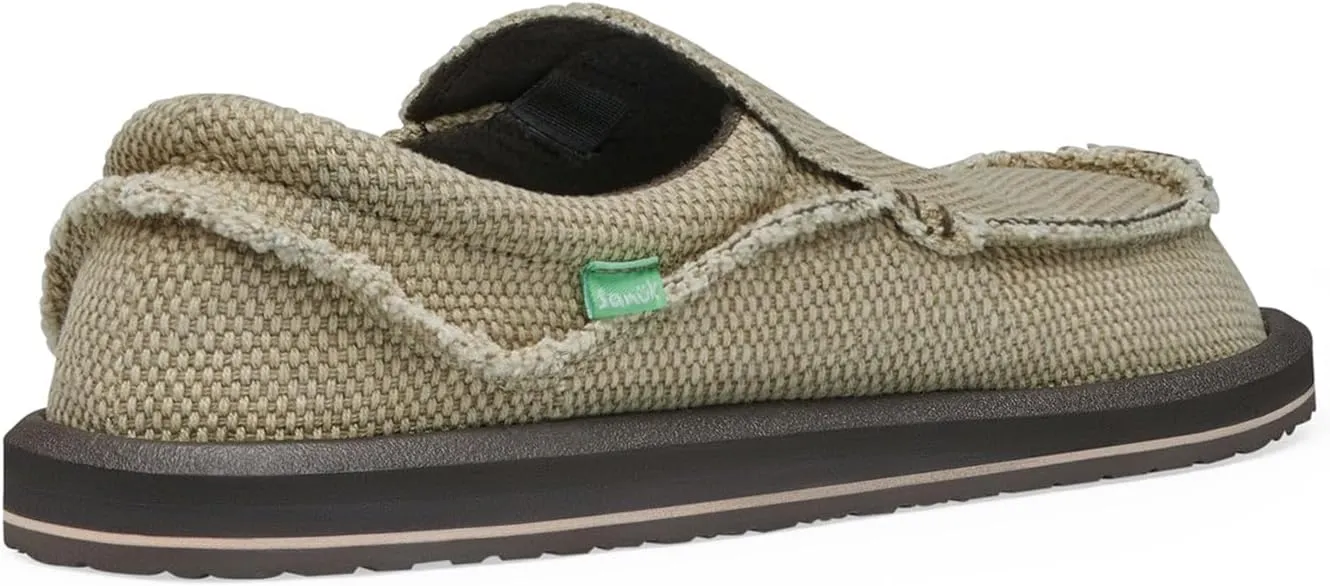 Sanuk Mens Original Chiba Loafers for Men | Mens Shoes | Slip On Shoes for Men | Big & Tall Sizes 8-18 Available | Comfort Foam Footbed