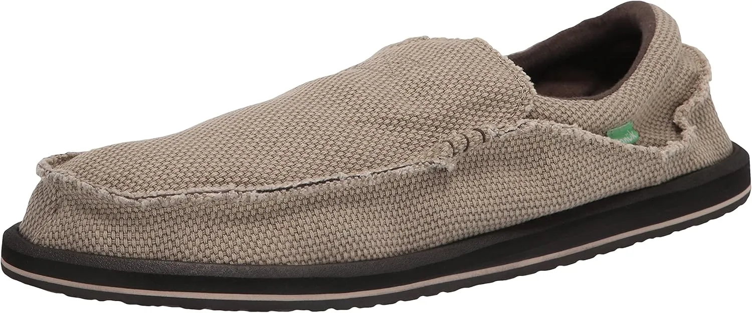 Sanuk Mens Original Chiba Loafers for Men | Mens Shoes | Slip On Shoes for Men | Big & Tall Sizes 8-18 Available | Comfort Foam Footbed