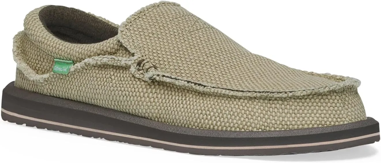 Sanuk Mens Original Chiba Loafers for Men | Mens Shoes | Slip On Shoes for Men | Big & Tall Sizes 8-18 Available | Comfort Foam Footbed