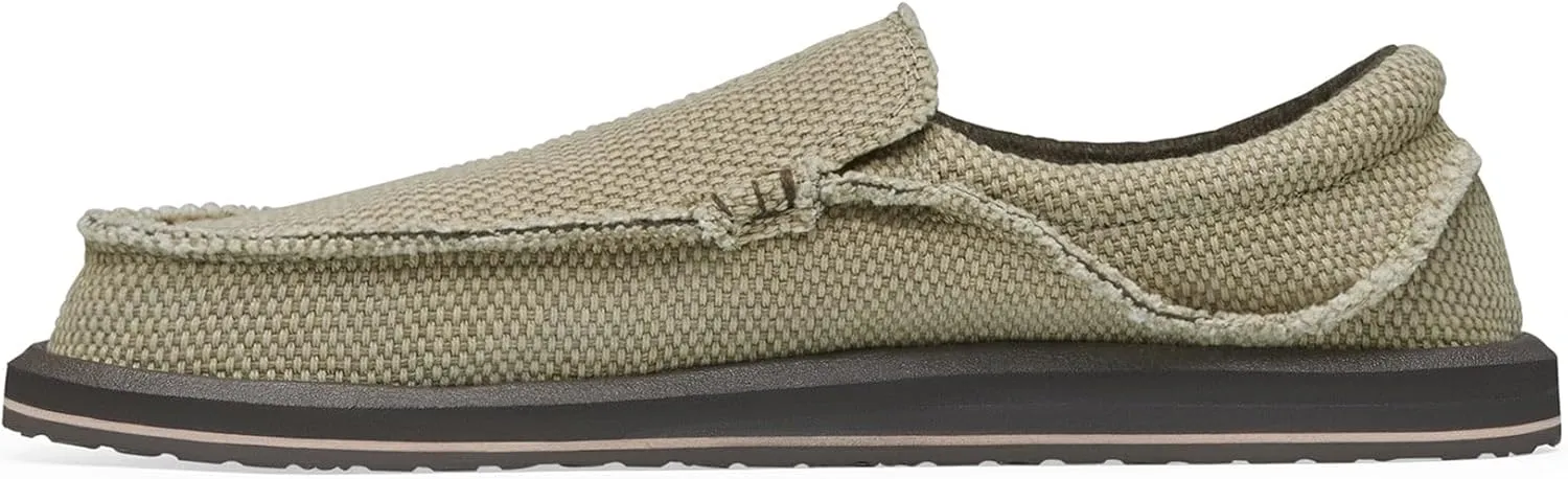 Sanuk Mens Original Chiba Loafers for Men | Mens Shoes | Slip On Shoes for Men | Big & Tall Sizes 8-18 Available | Comfort Foam Footbed