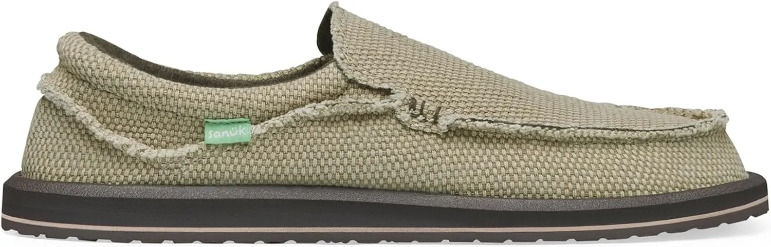 Sanuk Mens Original Chiba Loafers for Men | Mens Shoes | Slip On Shoes for Men | Big & Tall Sizes 8-18 Available | Comfort Foam Footbed