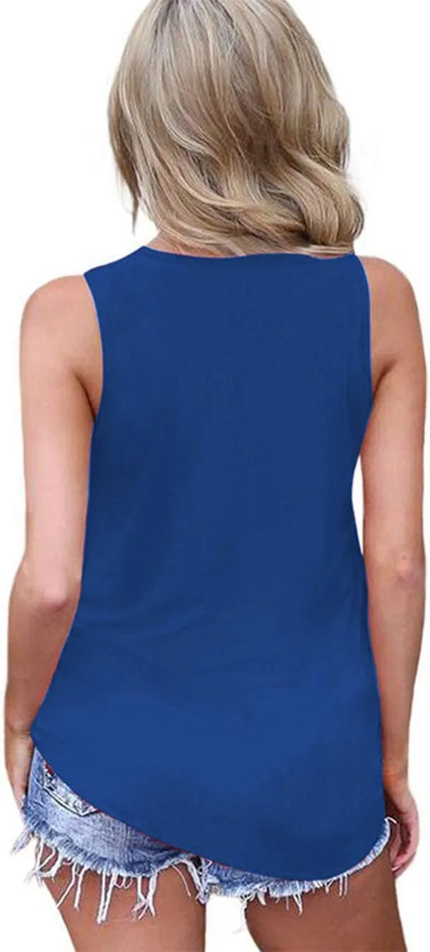 Sarin Mathews Womens Tank Tops Summer Sleeveless Shirts Criss Cross Casual Basic Tee Shirts Tops Blouses
