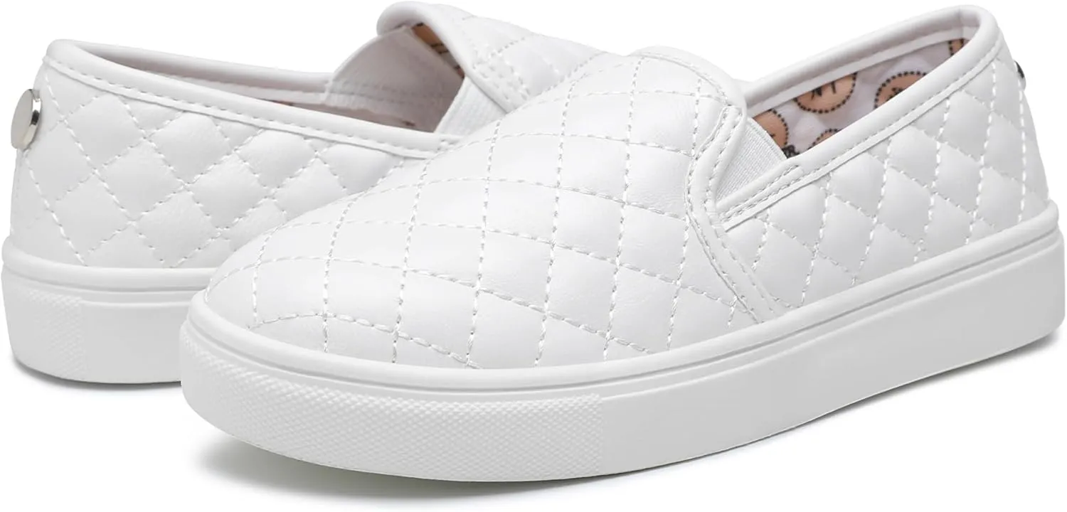 Sneakers for Girls Slip On Shoes Little/Big Kid Comfort Low Top Fashion Tennis/Walking Casual Sneakers for Kids