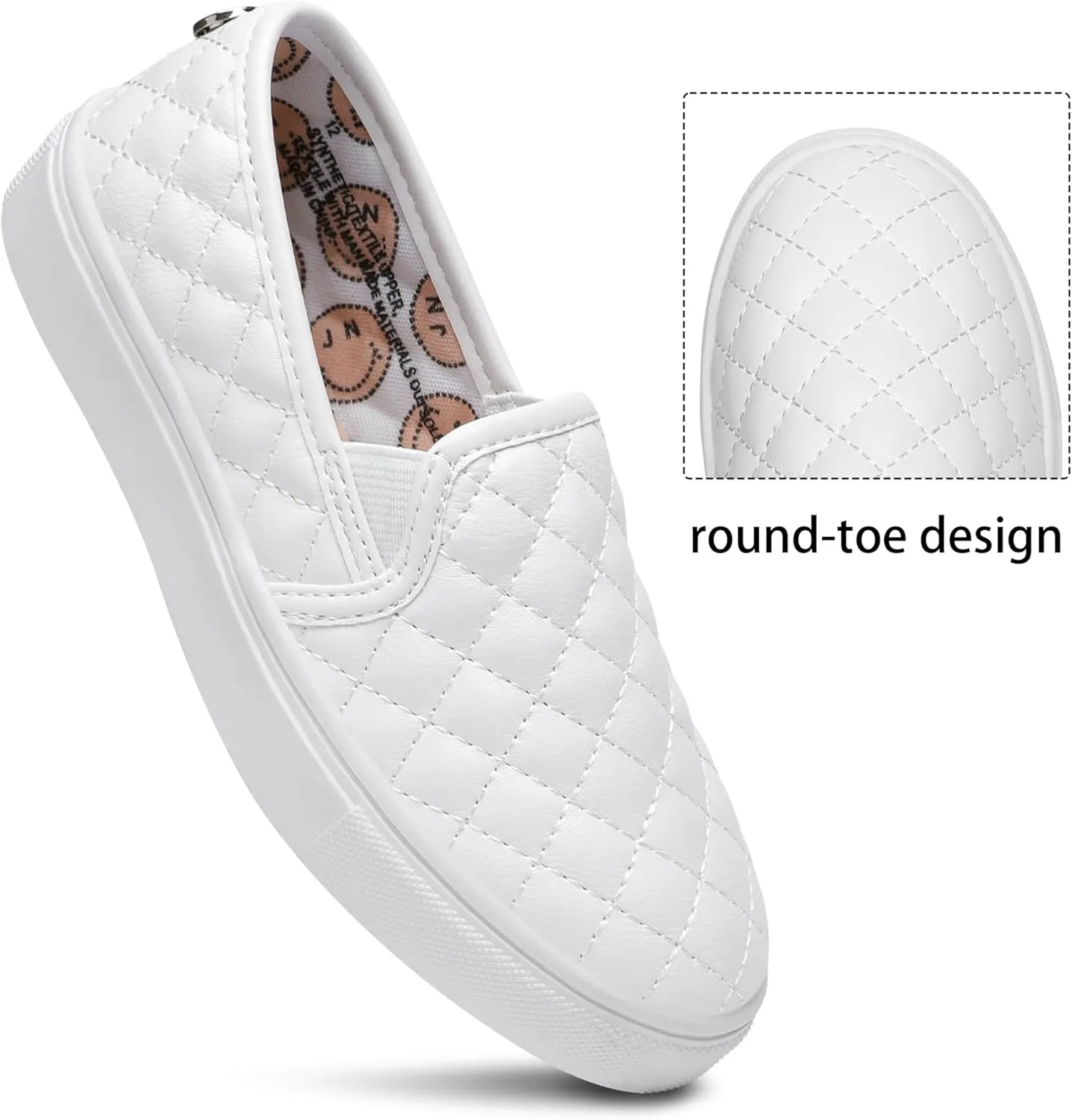 Sneakers for Girls Slip On Shoes Little/Big Kid Comfort Low Top Fashion Tennis/Walking Casual Sneakers for Kids