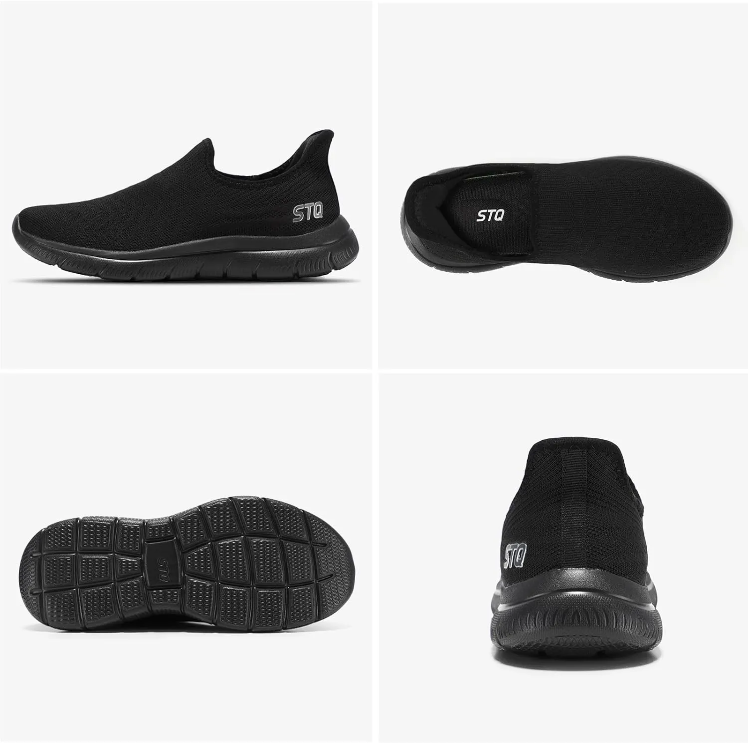 STQ Slip on Sneakers Women Walking Shoes Orthopedic Tennis Arch Support Orthopedic Maternity Elderly Plantar Fasciitis Standing Comfort Workout Travelling