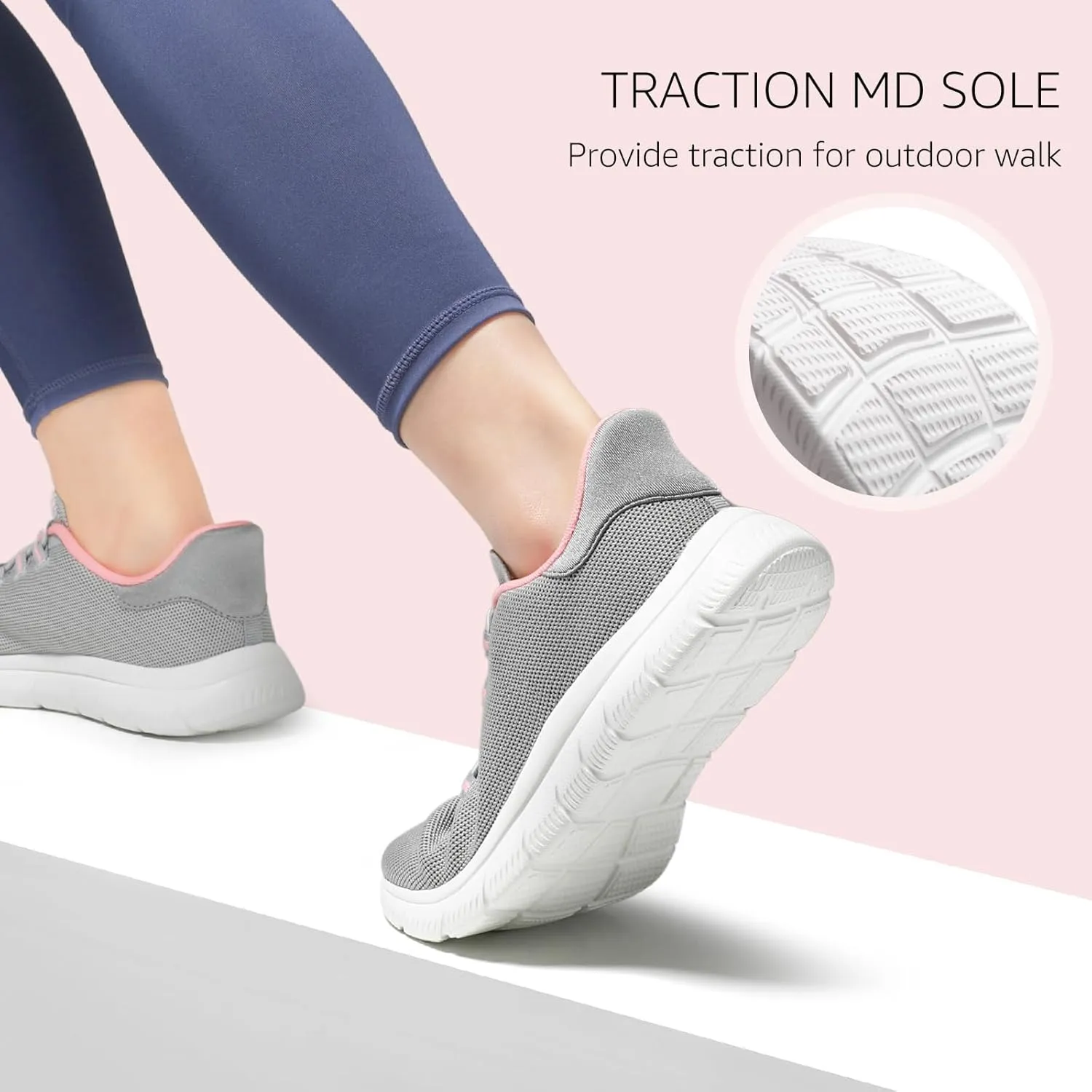 STQ Slip on Sneakers Womens Walking Shoes Tennis Orthopedic Arch Support Non Resistant Lightweight Comfort Maternity Pregnant Nurse