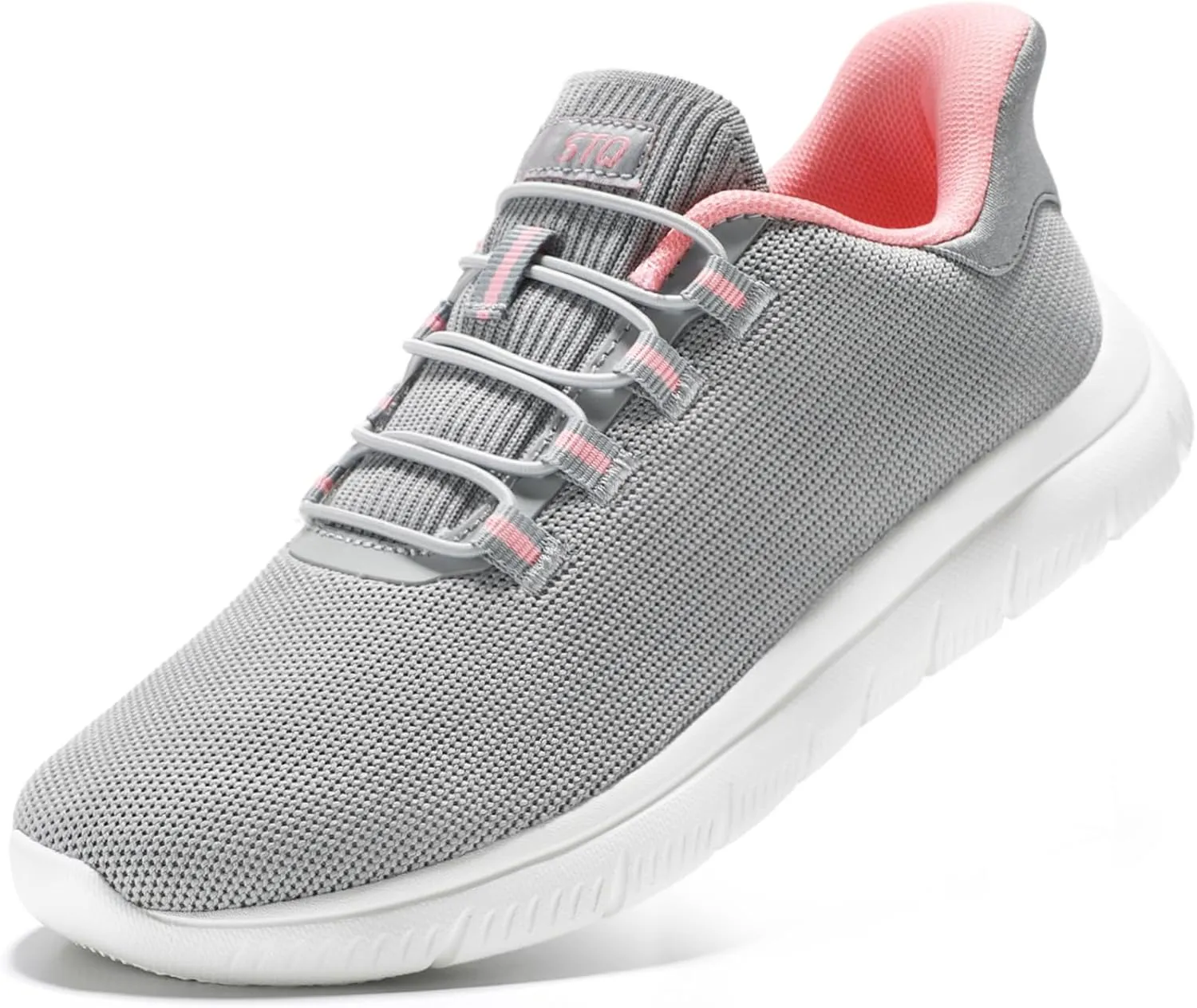 STQ Slip on Sneakers Womens Walking Shoes Tennis Orthopedic Arch Support Non Resistant Lightweight Comfort Maternity Pregnant Nurse