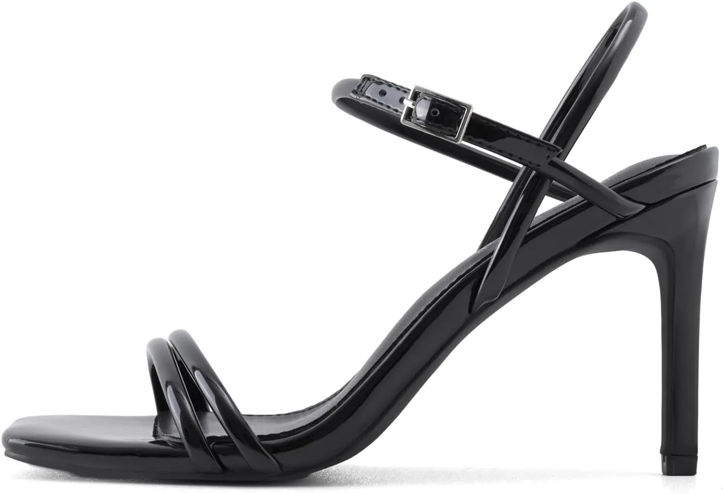 Strappy Heels for Women Stiletto High Heeled Sandals Square Open Toe Ankle Buckle Strap Dress Wedding Party shoes